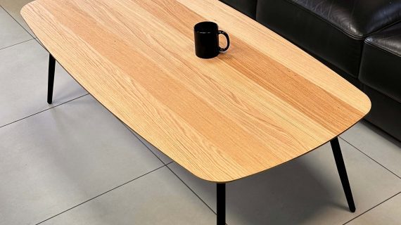 Miniaturka 4 - Stolik Drewniany Geometryczny z Masą Formy – Linaro 05