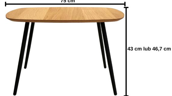 Miniaturka 4 - Stolik Drewniany Nowoczesny z Geometryczną Formą – Linaro 03