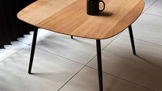 Miniaturka 6 - Stolik Drewniany Nowoczesny z Geometryczną Formą – Linaro 03