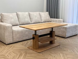 Miniaturka 7 - Ława dębowa rozkładana w aranżacji salonu przy sofie