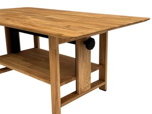 Miniaturka 3 - Stolik z dębowego drewna z ozdobnymi nogami