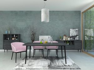 Miniatura 2 - Aranžmá stylowej jídelny z růžovými židlemi