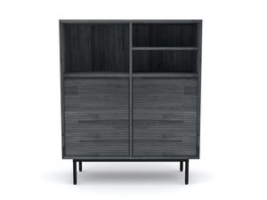 Miniatúra 5 - Moderná čierna komoda na štíhlych nožičkách do obývačky