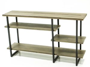 Miniatura 3 - Industriální regál z MDF a dřevem akacjowym, loftový styl do obývacího pokoje