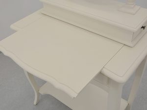 Miniaturka 4 - Biała toaletka z wysuwaną półką i giętymi nogami w stylu francuskim