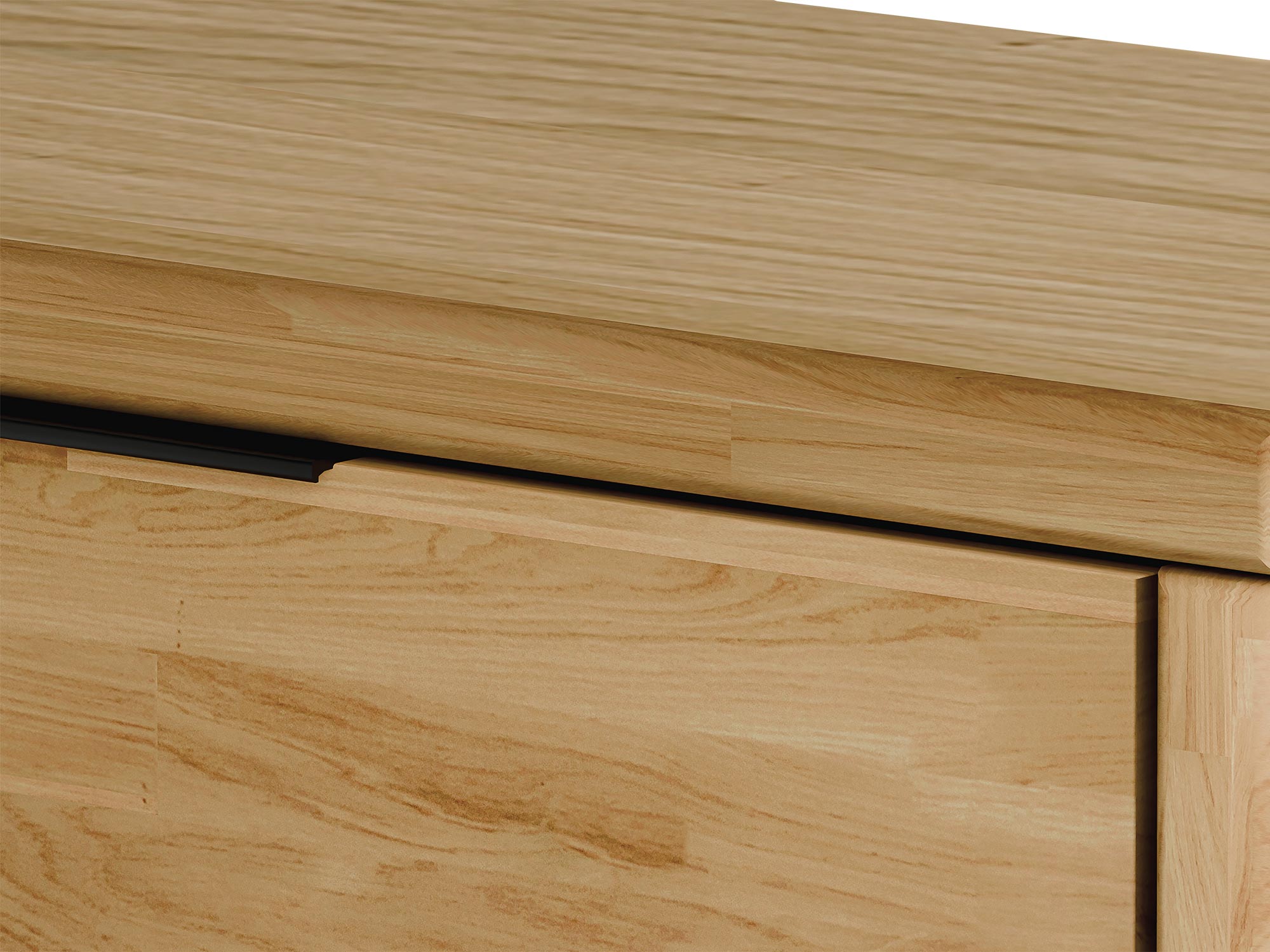 Bok szafy z wyraźnie zaznaczoną pionową linią usłojenia