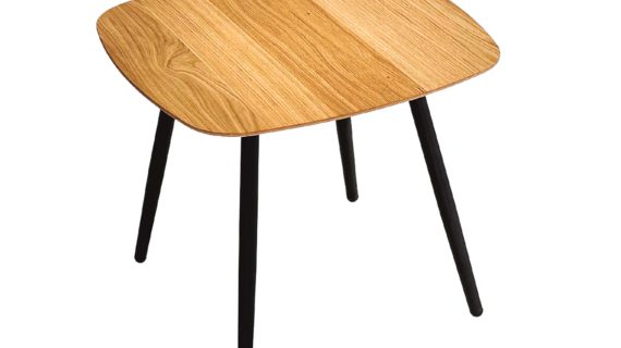 Miniaturka 1 - Stolik Drewniany Mały z Geometryczną Nóżką – Linaro 01