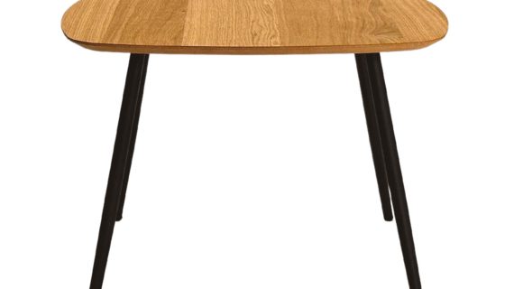 Miniaturka 2 - Stolik Drewniany Mały z Geometryczną Nóżką – Linaro 01