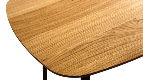 Miniaturka 3 - Stolik Drewniany Mały z Geometryczną Nóżką – Linaro 01