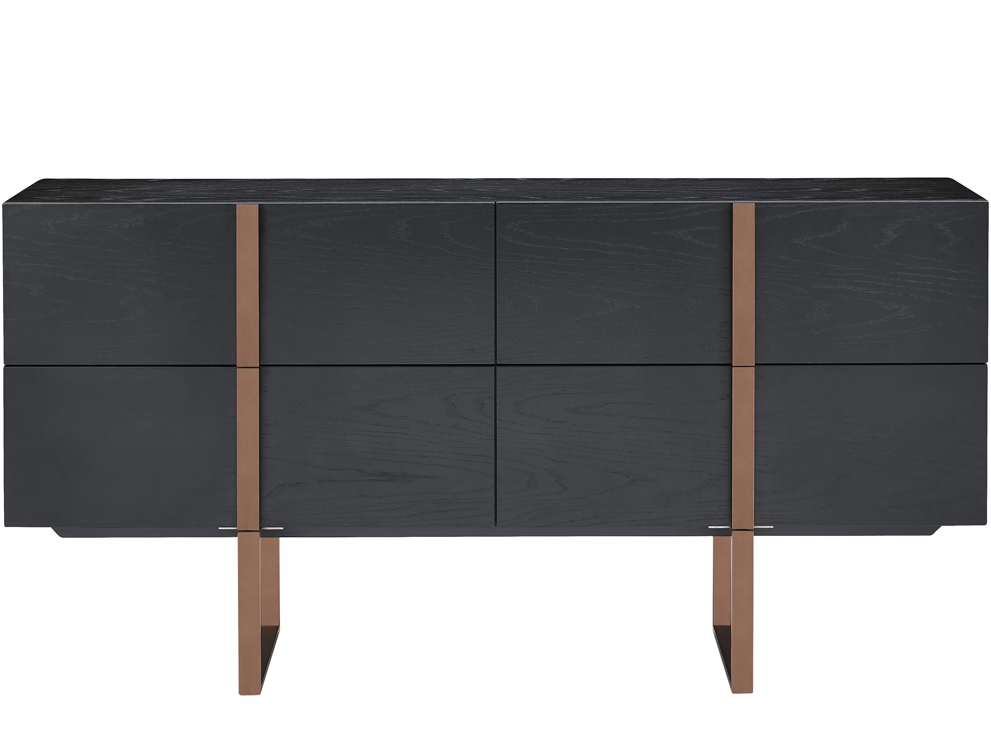 Zestaw komód z MDF i okleiną dębową