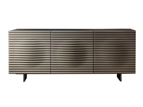 Komoda modern classic w piaskowym kolorze z systemem soft-close – Brooklyn