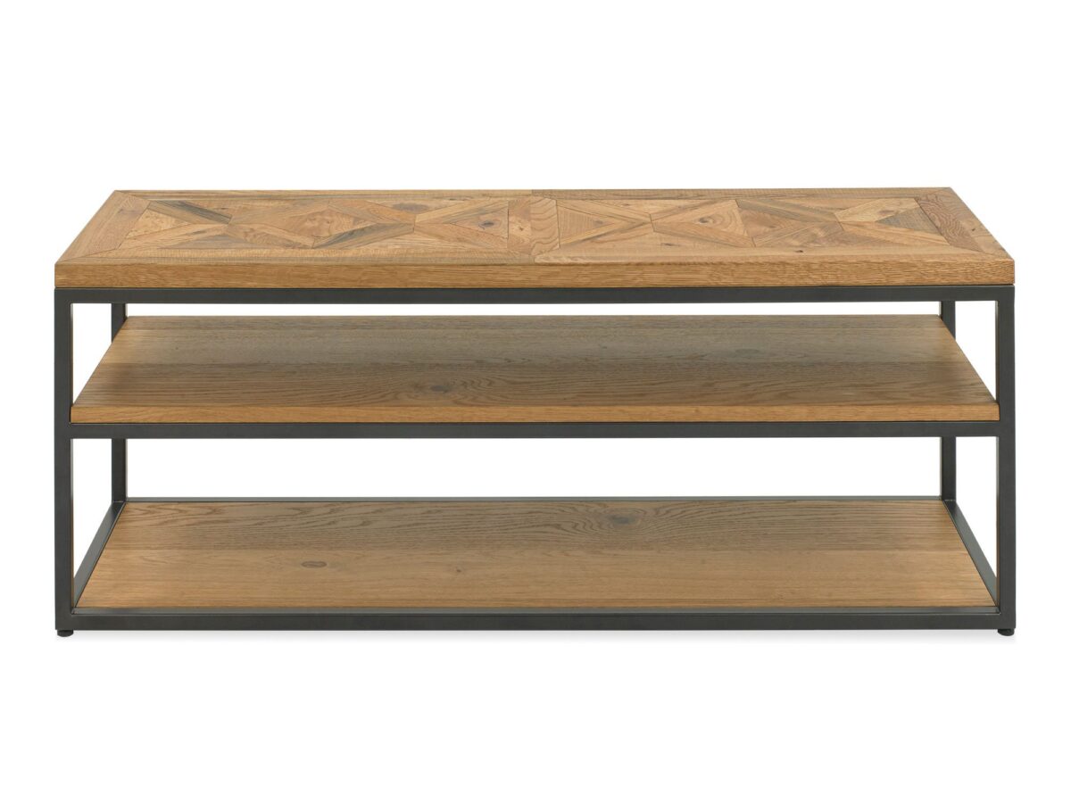 TV-Lowboard Loft Eiche Weiß Dunkelgrafit KARMA