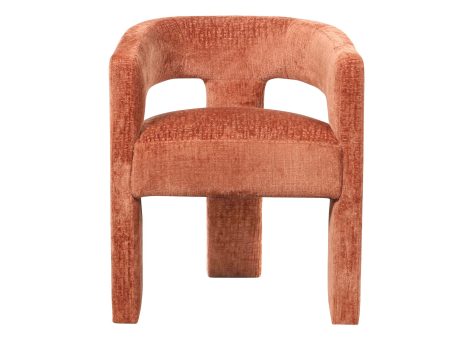 Designerska ławka boucle w kolorze pudrowego różu do przedpokoju