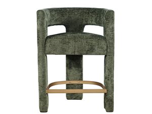 Miniatúra 4 - Designerské barové kreslo boucle v zelene fľaše