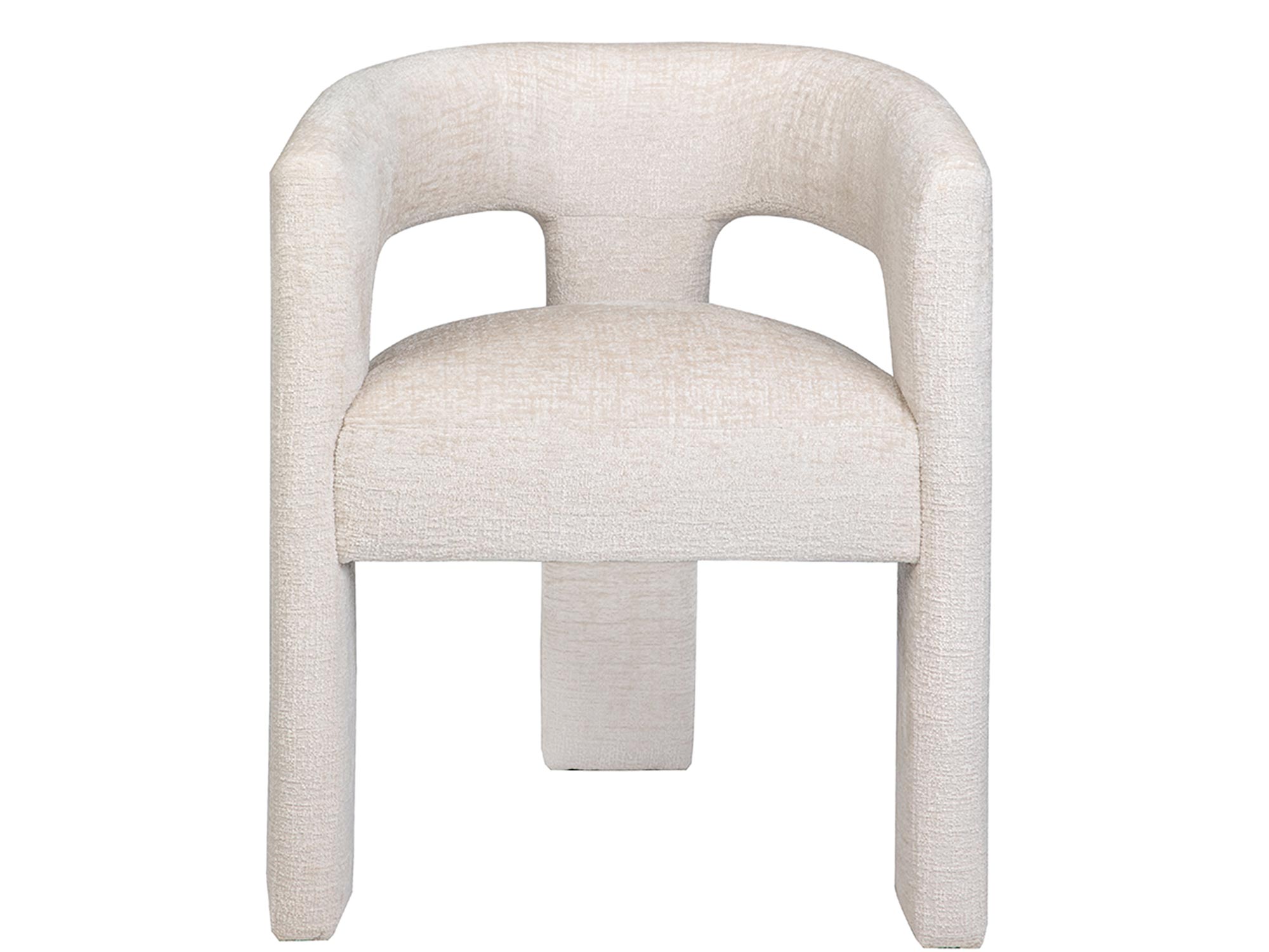 Fotel z zaokrąglonymi podłokietnikami w stylu skandynawskim