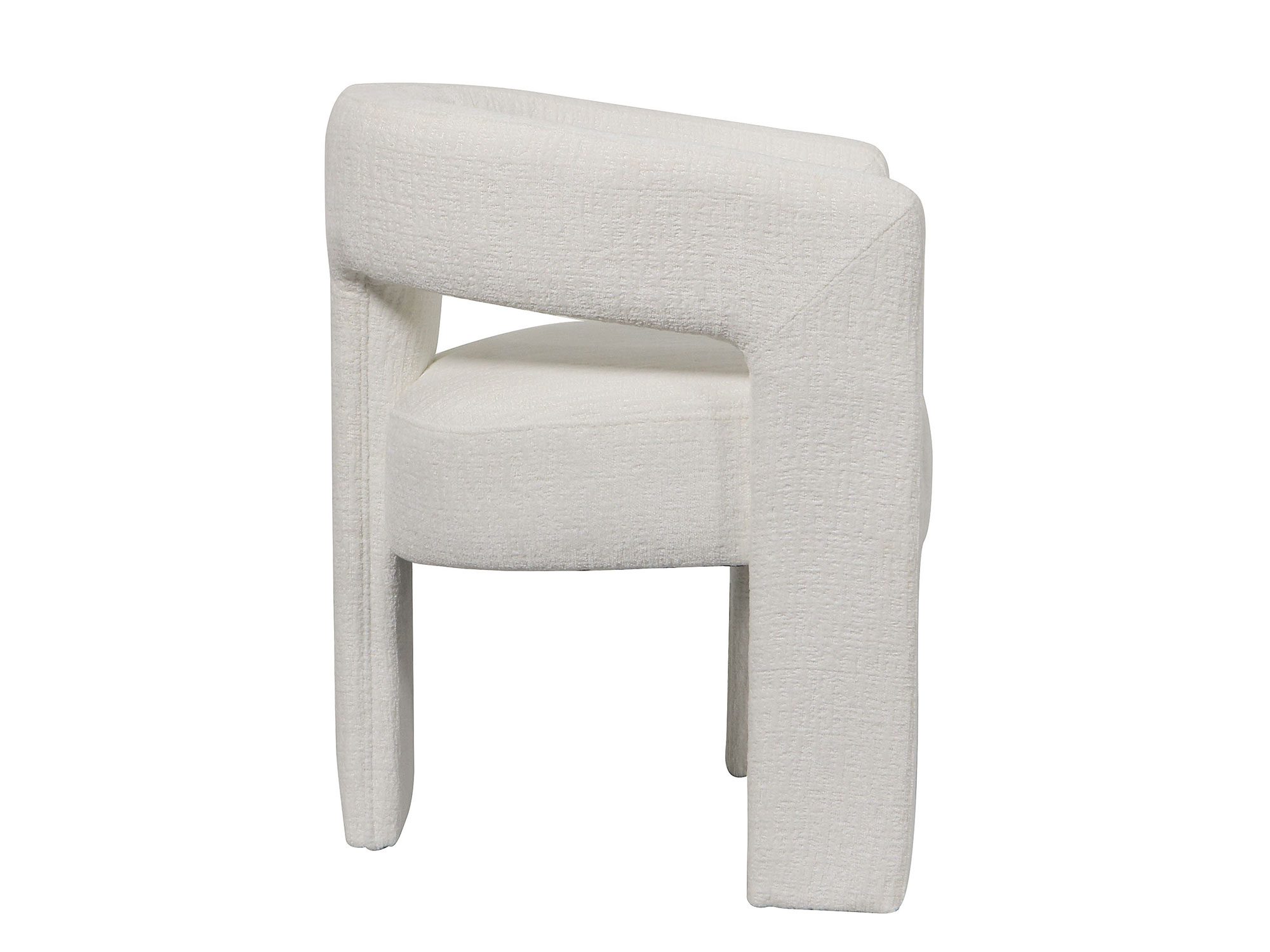 Designerskie krzesło w stylu modern z jasną tapicerką