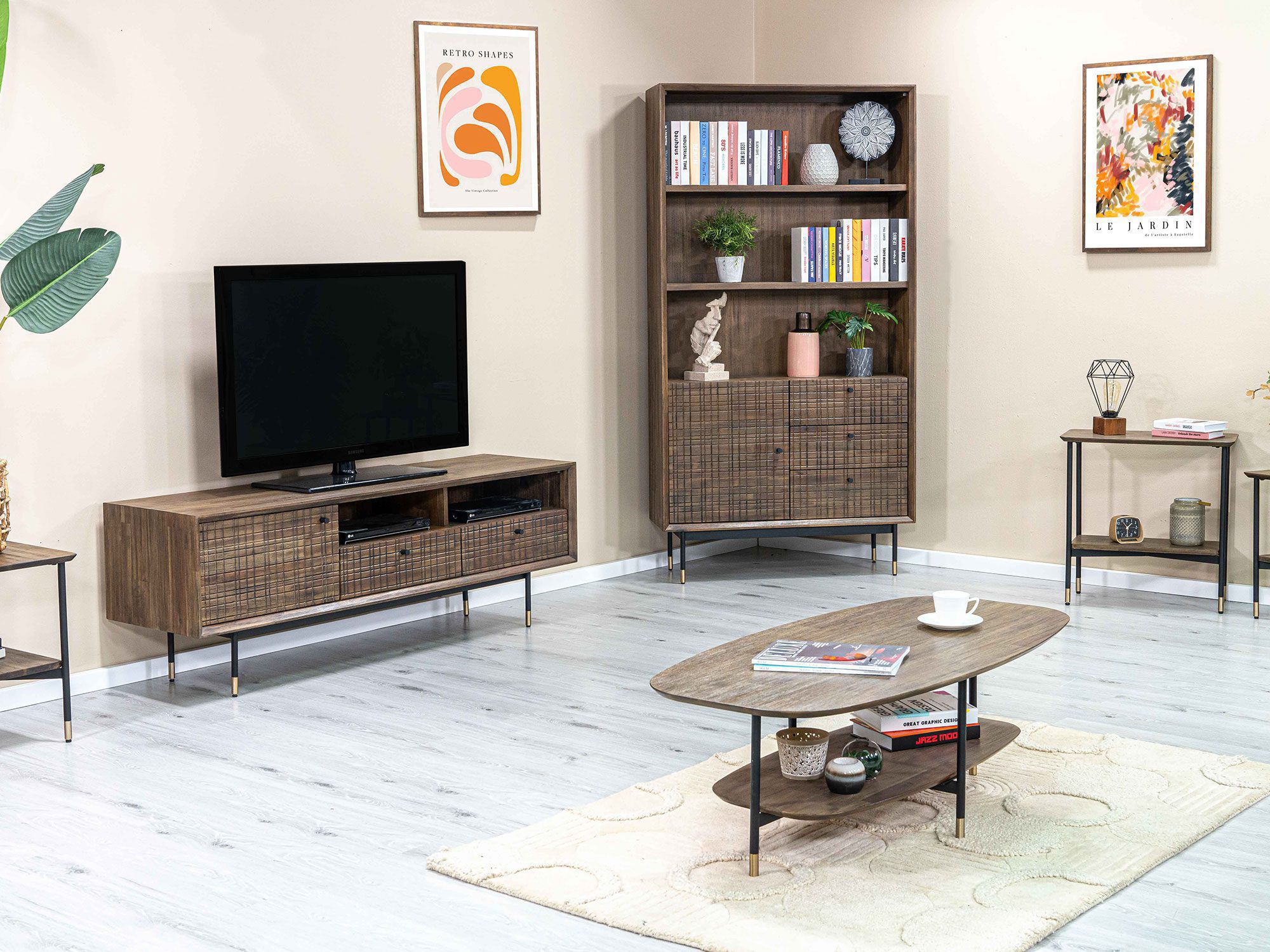 Stylowe meble w aranżacji salonu