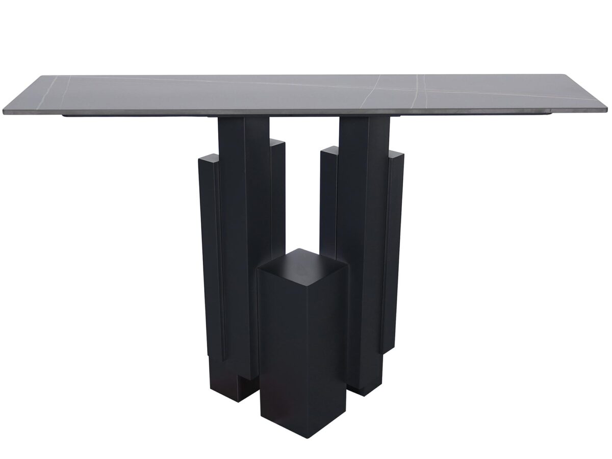 Moderne Konsole Marmoroptik Stahl VIRTUS