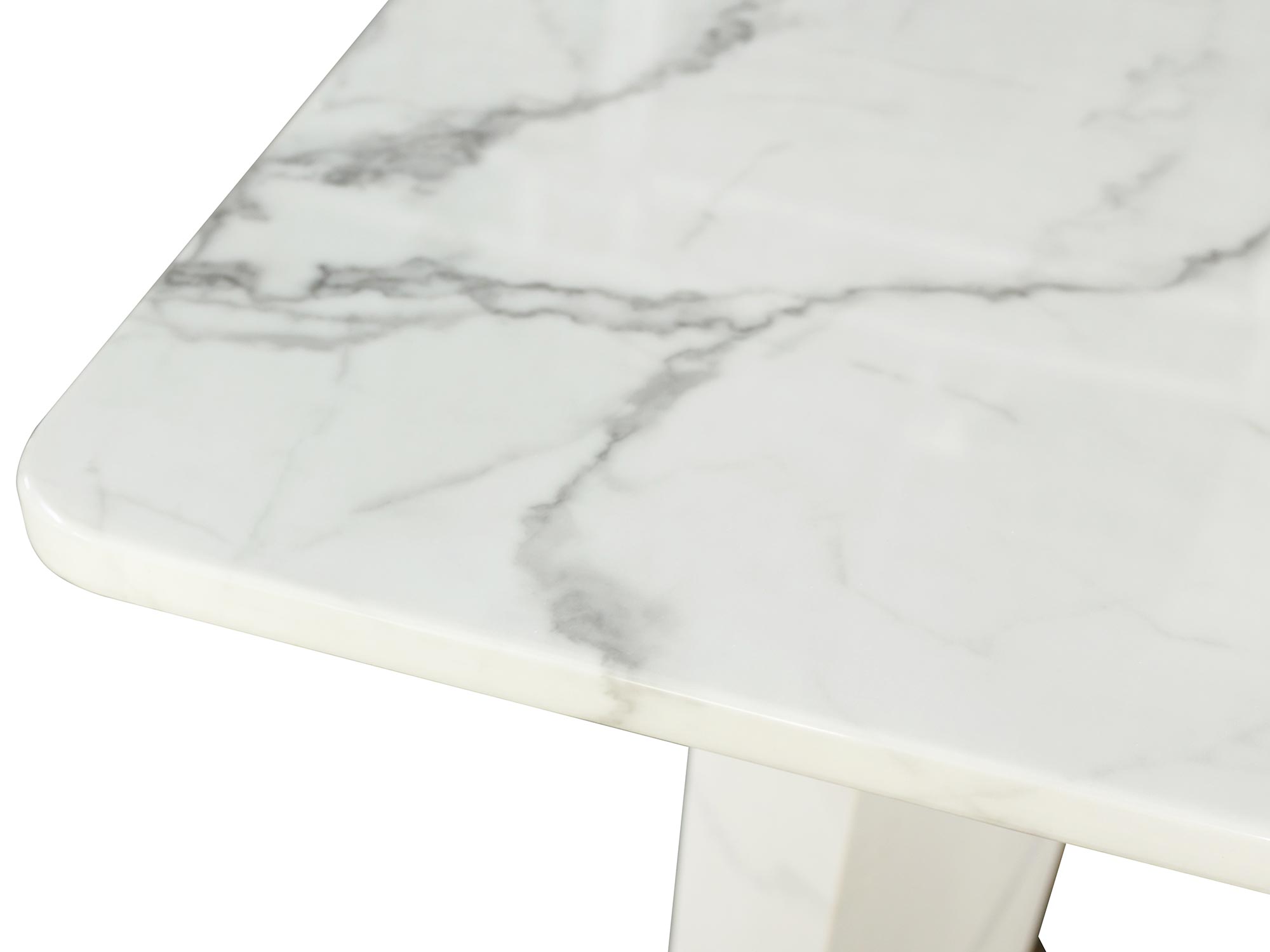 Marmurowy blat stołu z jasnymi żyłkami w stylu glamour