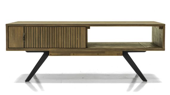 Miniaturka 2 - Stolik kawowy retro z ciemnografitowymi nogami