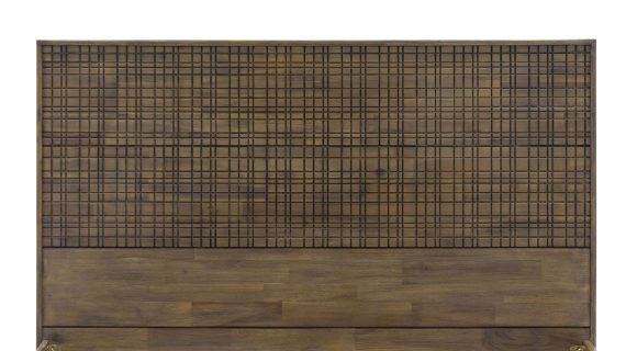 Miniaturka 4 - Drewniane łóżko ze stylowym zagłówkiem w stylu retro