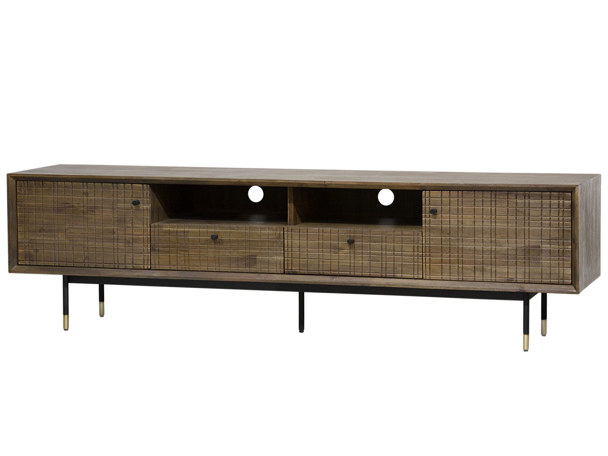 Nowoczesna szafka RTV z metalowymi nóżkami