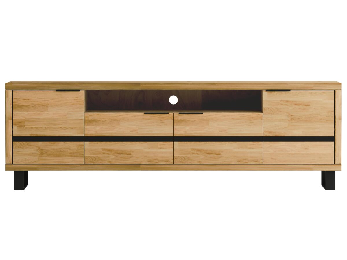 TV-Schrank aus Eichenholz 200 cm Nexor 02