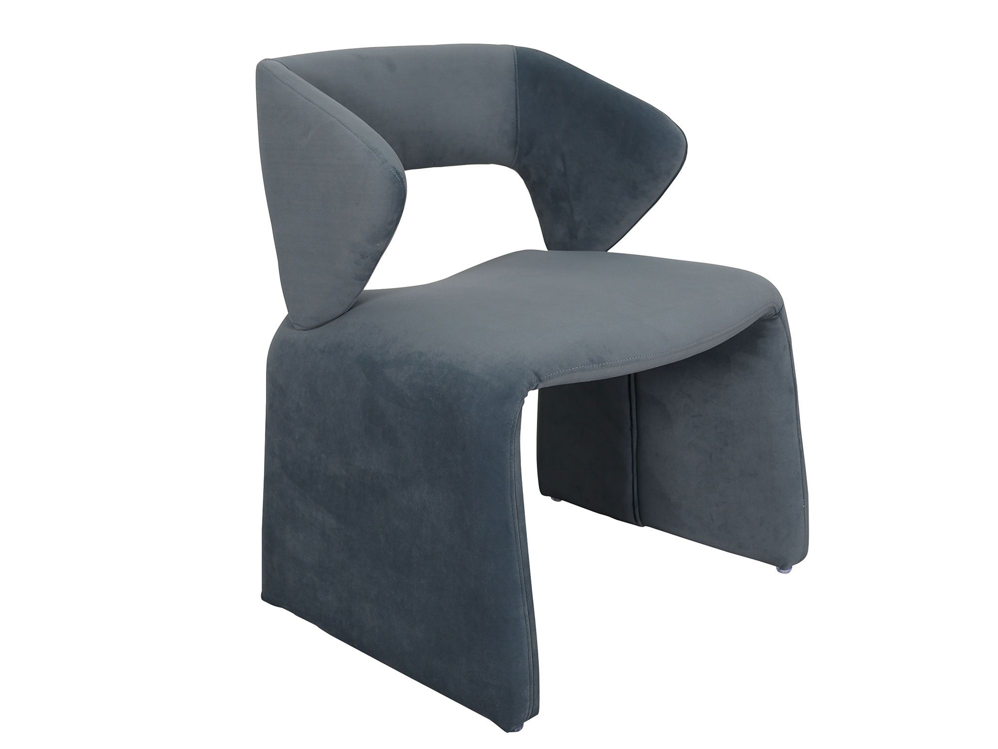 Nowoczesne krzesło z miękką tapicerką w stylu minimalistycznym