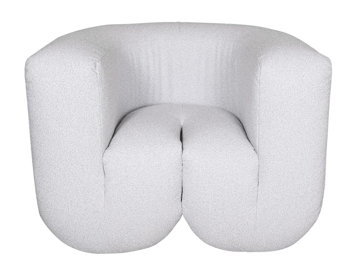 Sessel Chenille hellgrau ZENITH