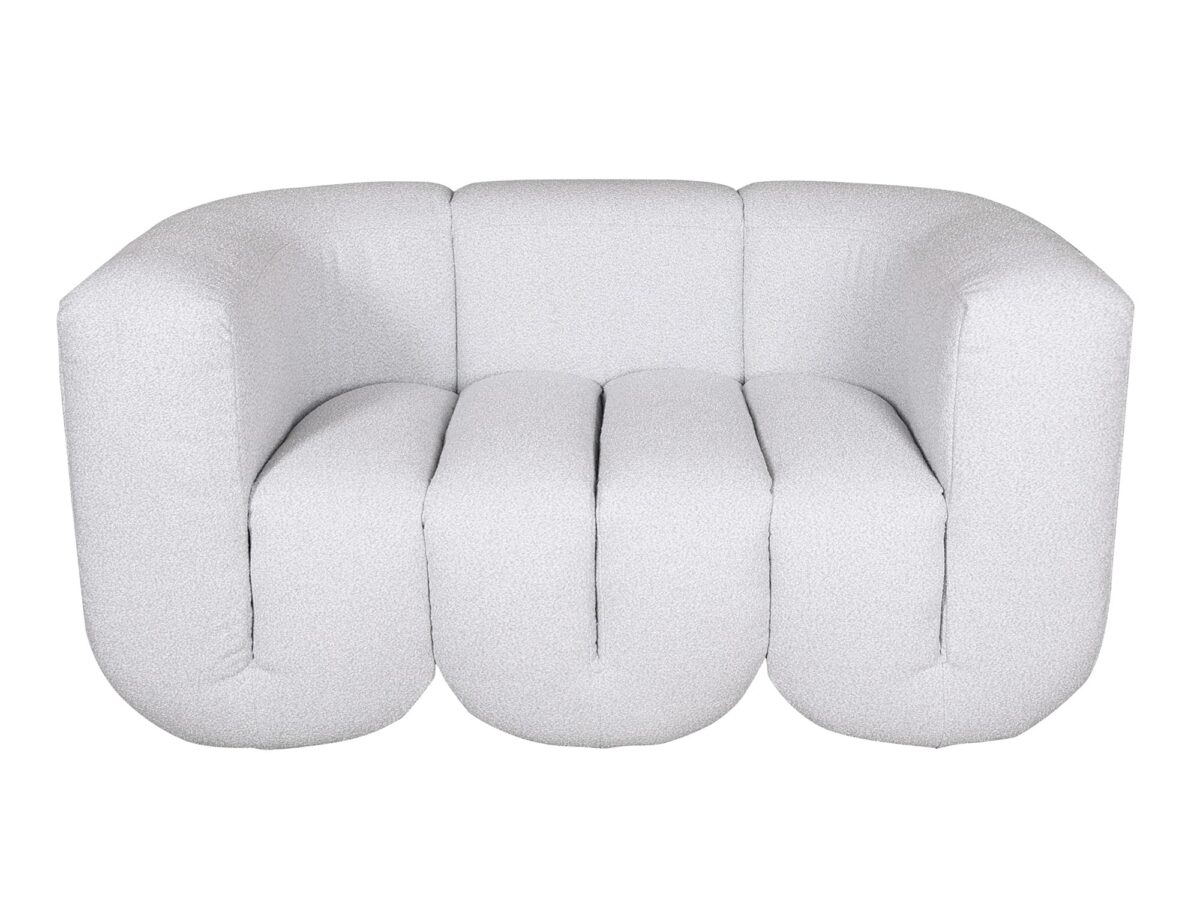 Modernes Sofa Chenille hellgrau ZENITH