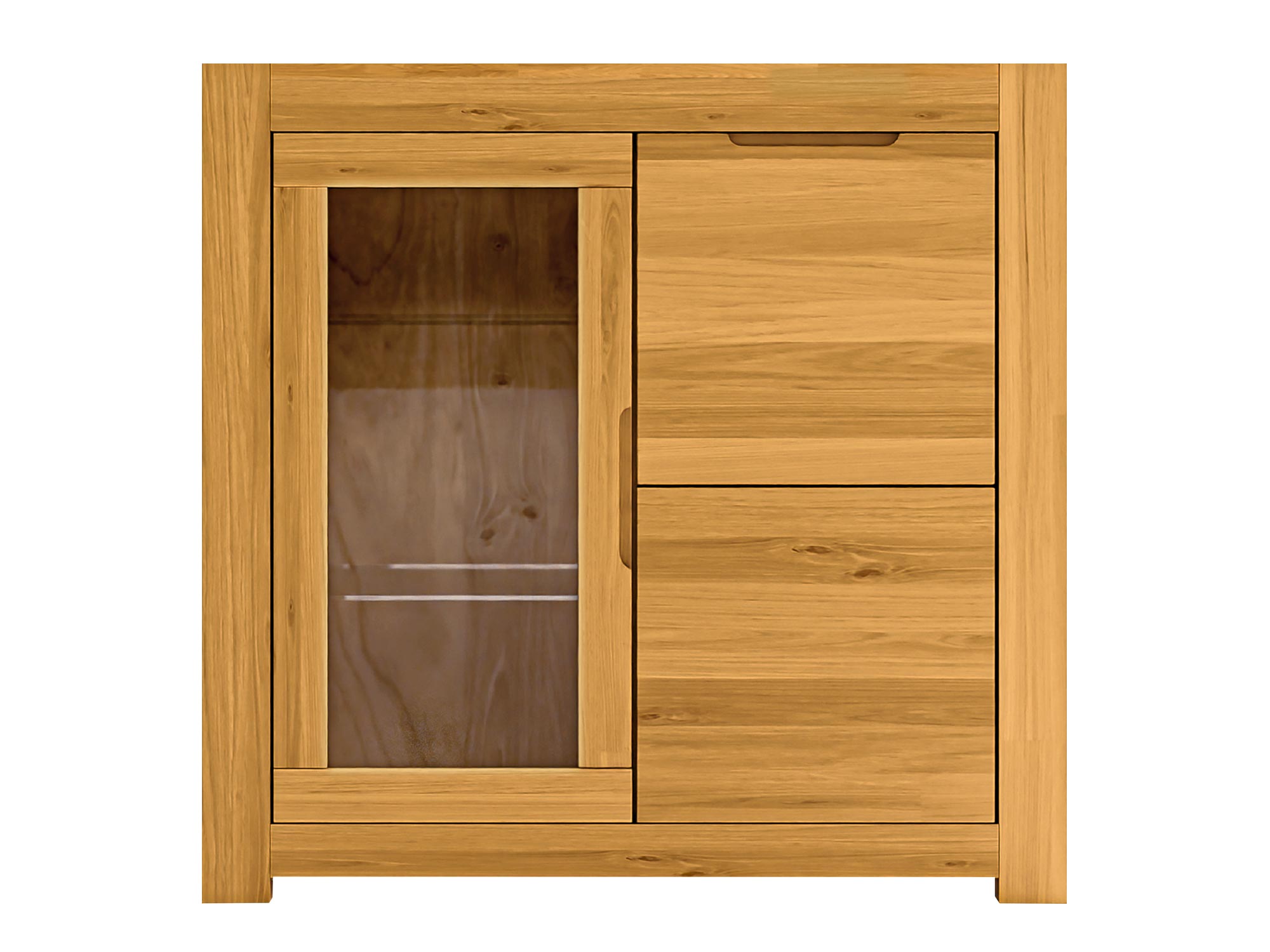 Komoda z przeszkloną witryną