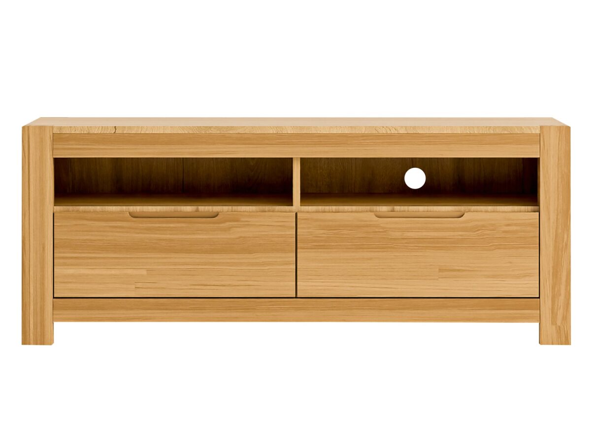Modernes TV-Lowboard Eiche massiv Lunaro 41