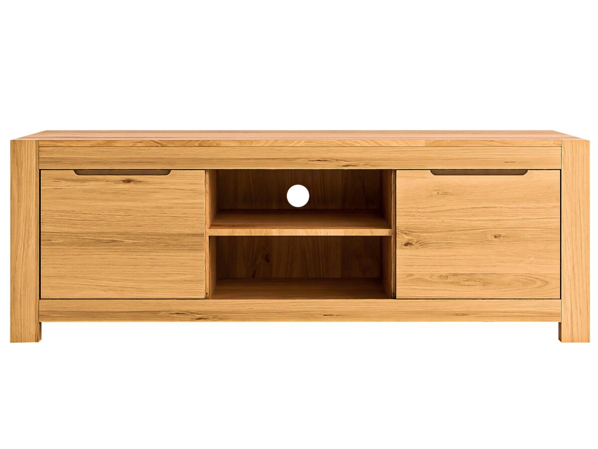 TV-Lowboard Eiche massiv 160 cm Lunaro 46