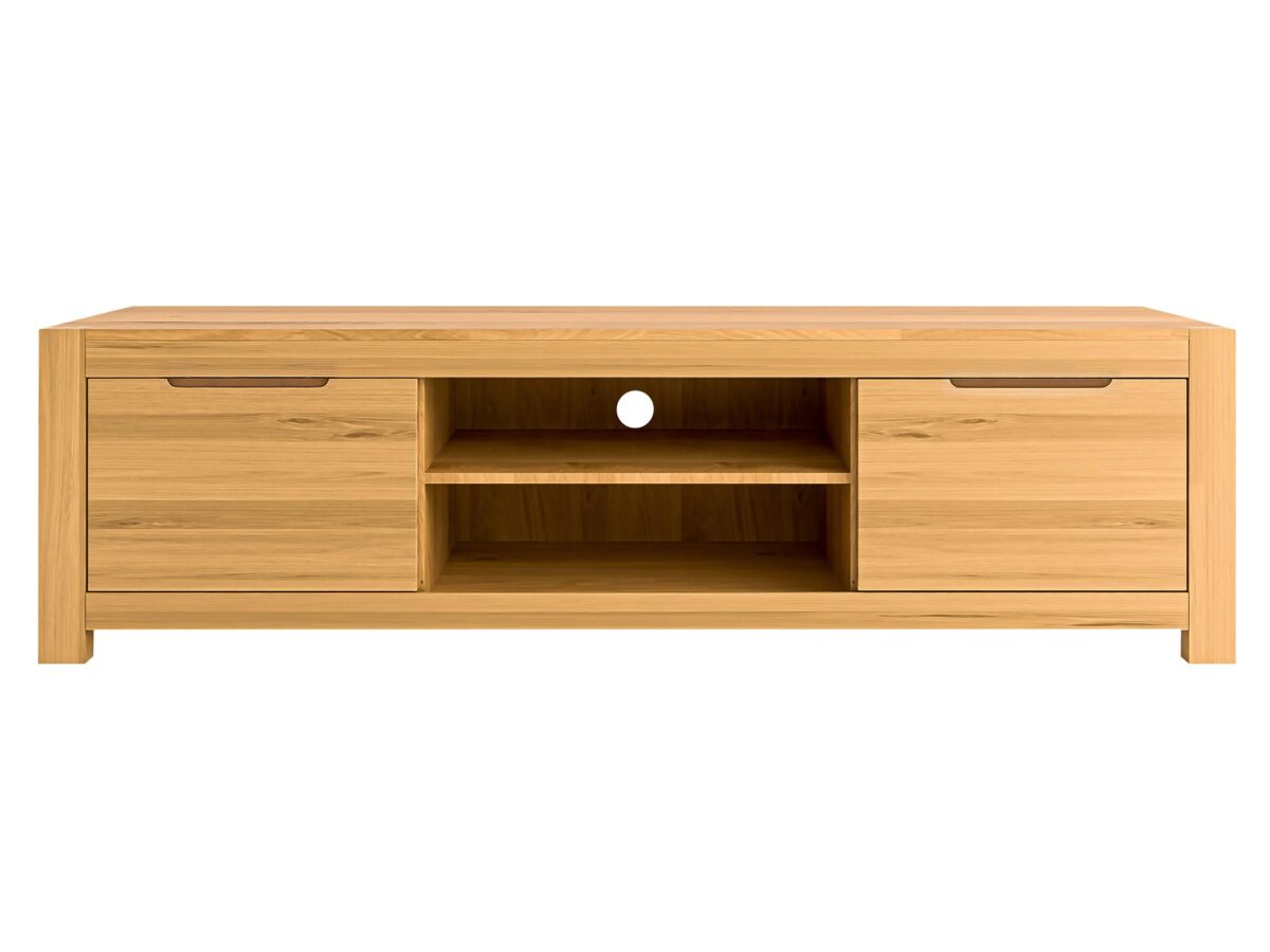 TV-Lowboard Eiche massiv 200 cm Lunaro 48