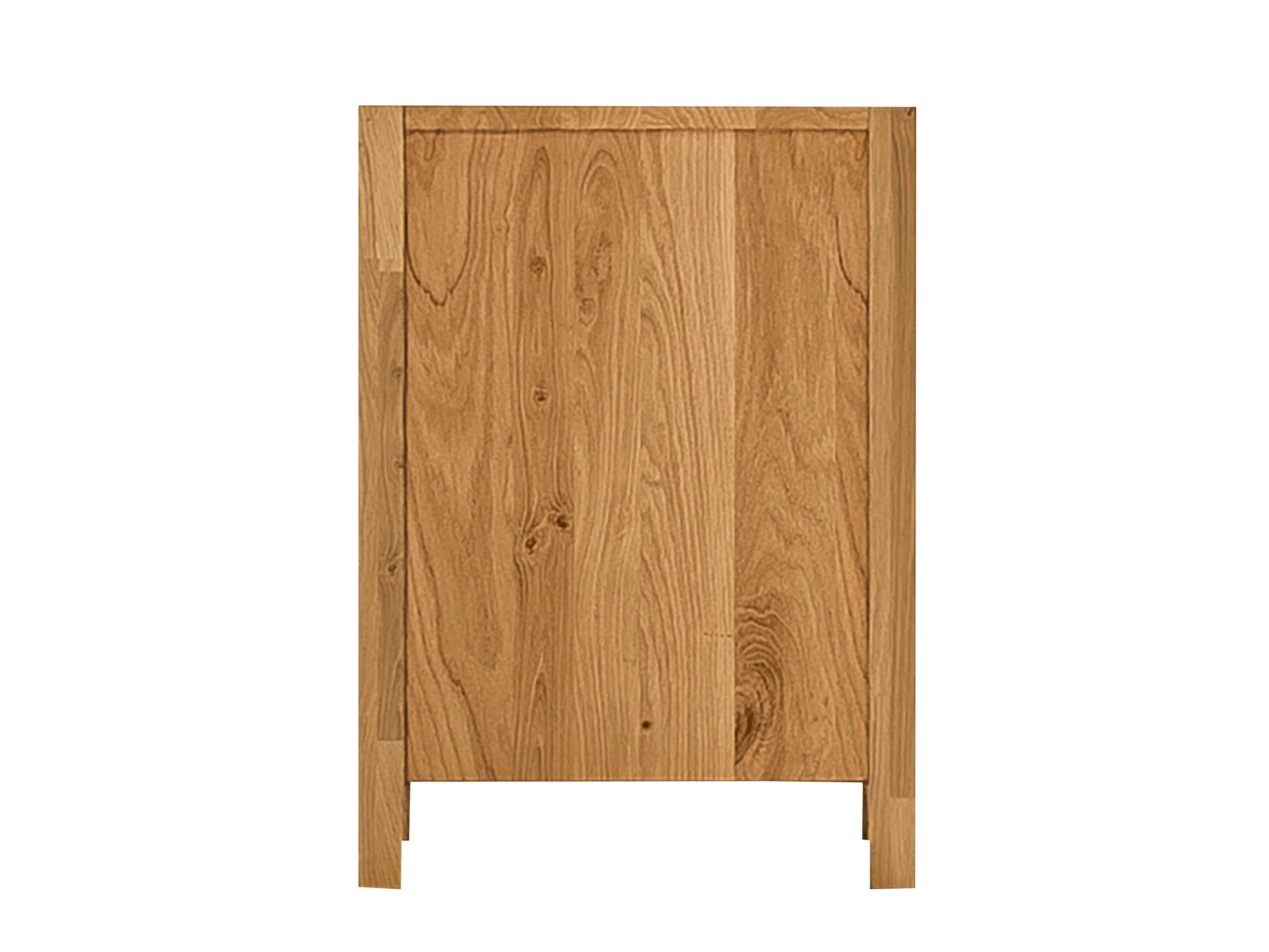 Tył niskiej szafki RTV drewnianej