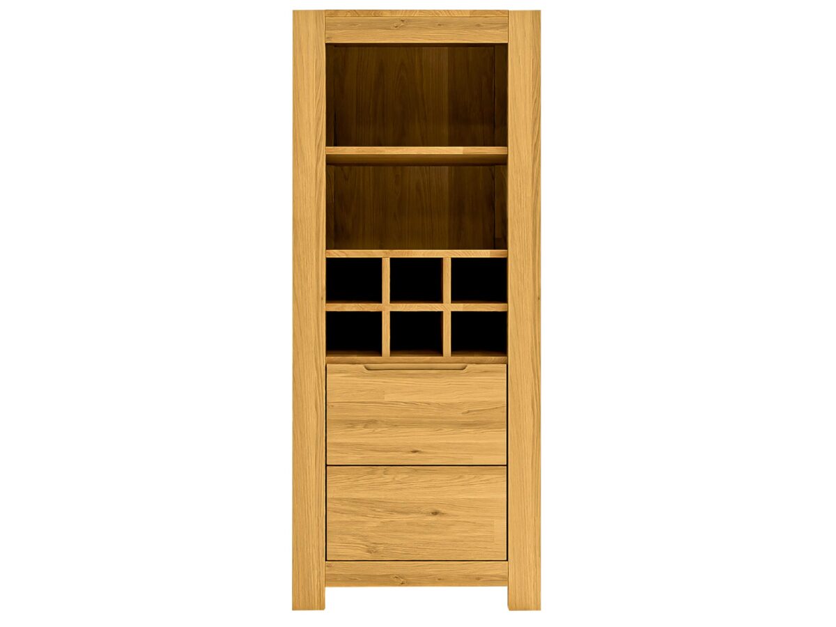 Elegantní dubový regál na víno Lunaro 81