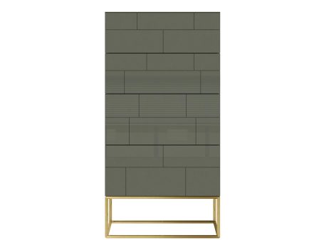 Elegancka komoda w kolorze zielonym