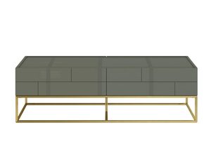 Miniatúra 3 - Konferenčný stolík s kontrastnými nohami v zlatej farbe