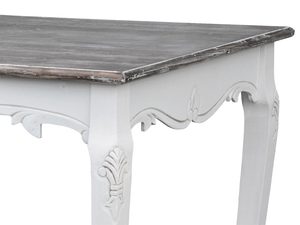 Miniatura 1 - Dřevěný stůl z ozdobnym deskou a vyřezávanými nohami ve stylu prowansalskim