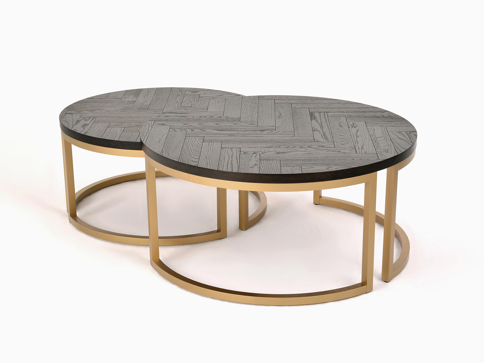 Nowoczesne stoliki kawowe w kolorze czarnym połysku Nowoczesne stoliki kawowe w kolorze czarnym połysku