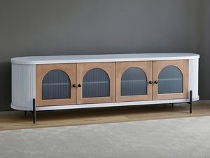Miniatura 3 - Komoda z przeszklonym čelem a černými nohami