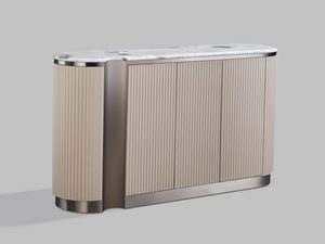 Miniatura 1 - Moderní komoda z policemi, minimalistickém designie a elegantním povrchové úpravě