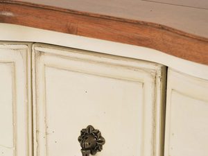 Miniatura 10 - Konferenční stolek provensálská krémová se zásuvkami čelní