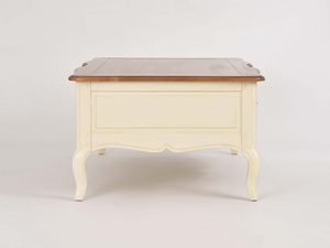 Miniatura 2 - Konferenční stolek provensálská krémová orzechowy deska ozdobne úchyty