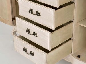 Miniaturka 7 - Komoda prowansalska kremowa z szufladami frontalny