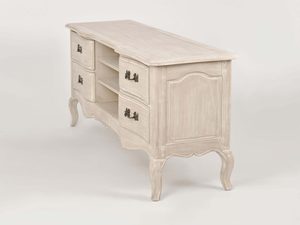 Miniatura 3 - TV skříňka krémová provensálská ozdobne úchyty perspektiva