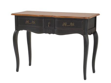 Konsola z ozdobnymi uchwytami w stylu vintage