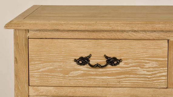 Miniaturka 14 - Komoda Francuska z Giętymi Nogami i Szczotkowaną Powierzchnią – Venezia Oak