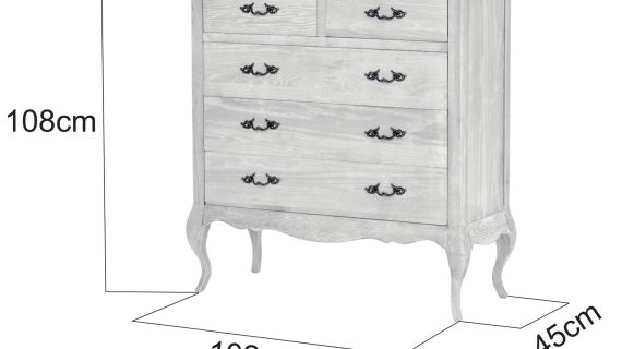 Miniaturka 16 - Komoda Francuska z Giętymi Nogami i Szczotkowaną Powierzchnią – Venezia Oak