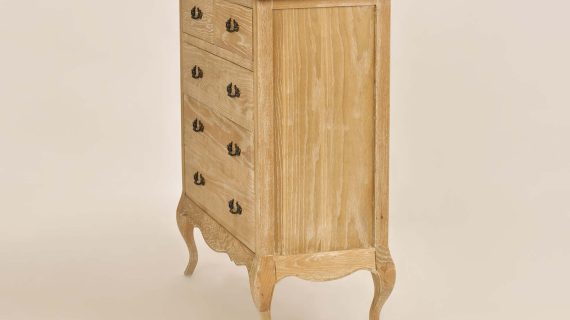 Miniaturka 4 - Komoda Francuska z Giętymi Nogami i Szczotkowaną Powierzchnią – Venezia Oak